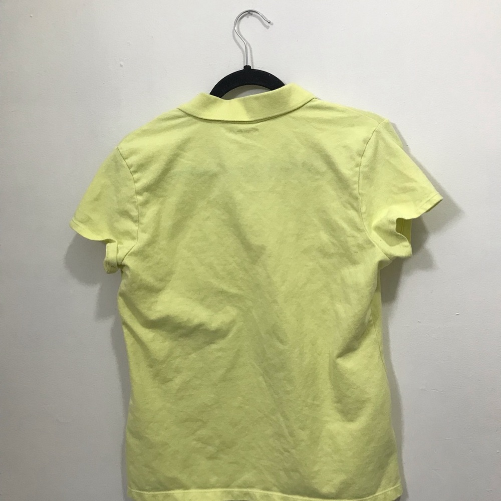Women's Yellow Polo Top - Picture 3 of 3